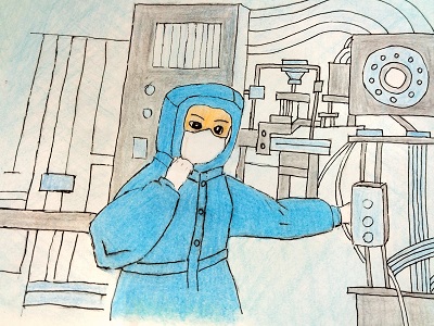 半导体物理N 王欣 绘画《超净间里的青春》.jpg